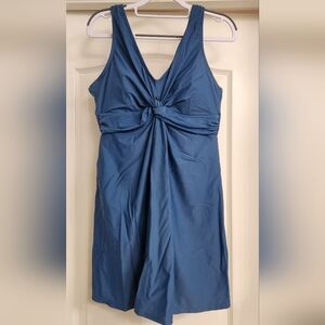 Shapermint Ocean Blue One-Piece Swimdress
